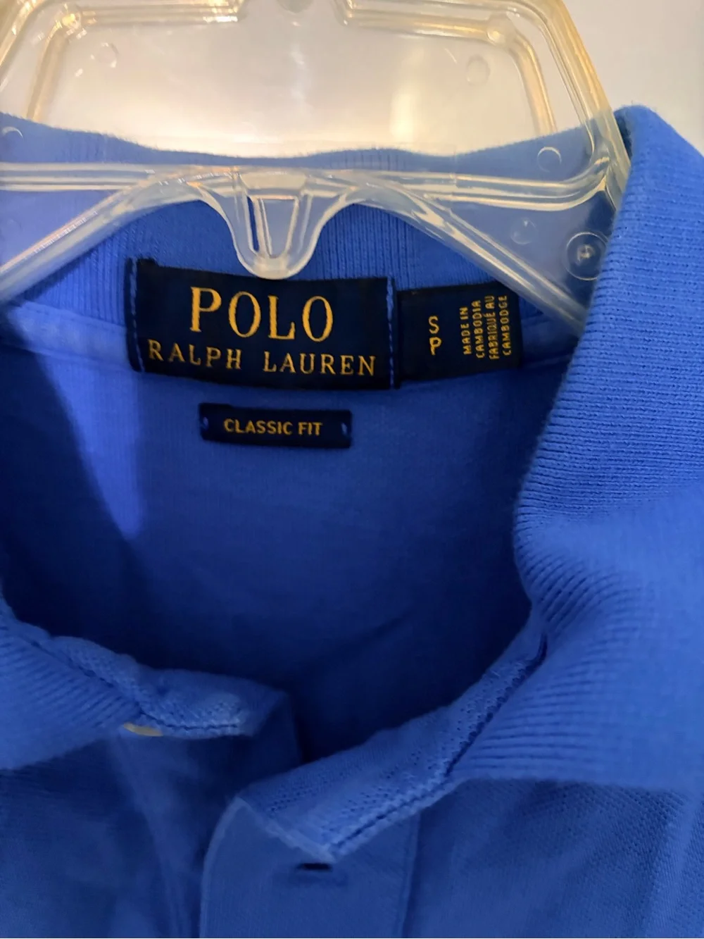 Ralph Lauren Royal Blue Polo with Orange Pony